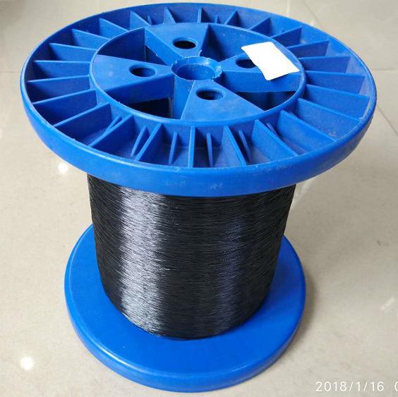 Svart Farge 0.12mm PPS Monofilament Garn For Flettet Sleeving