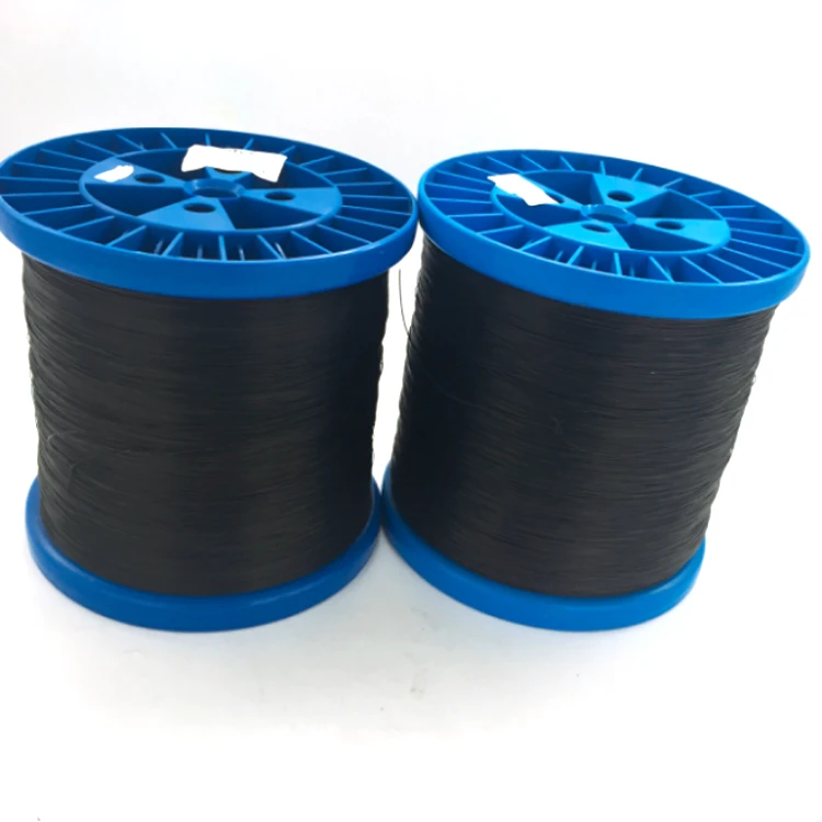 0.8mm Nylon Carbon Conductive Wear Motstandsdyktig Monofilament Garn For Stri...