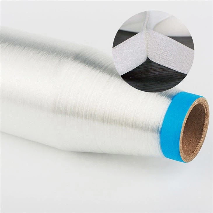 0.22mm Raw White Color Nylon 66 PA Monofilament Yarn For Hook & Loop